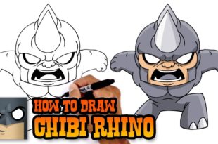 How to Draw Rhino Marvel Comics Video Tutorial 9 mins