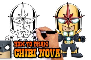 How to Draw Nova - Marvel Comics Super Heroes