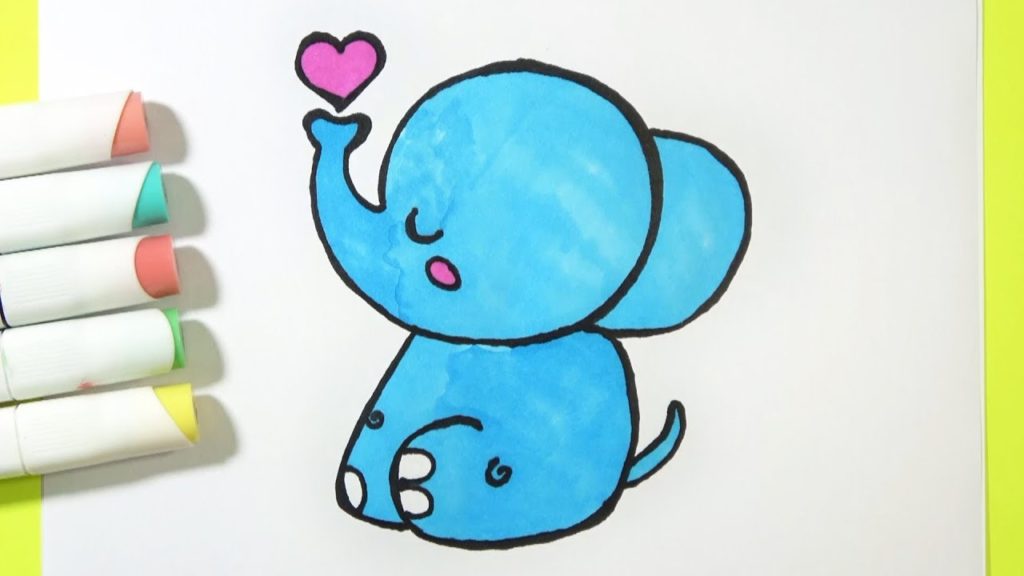Baby Elephant  Cute Baby Elephant Cartoon Drawing PNG Image  Transparent  PNG Free Download on SeekPNG