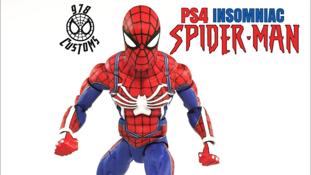 PS4 Spider-Man Custom Marvel Legends Spider-Man 6” action figure review -  Epic Heroes Entertainment Movies Toys TV Video Games News Art