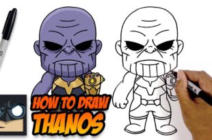 How to Draw Thanos The Avengers Step-by-Step Tutorial