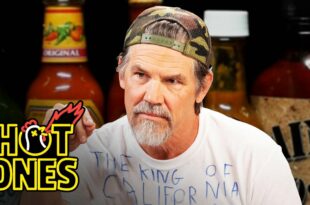 Josh Brolin Absurdity While Eating Spicy Wings - Hot Ones !!!