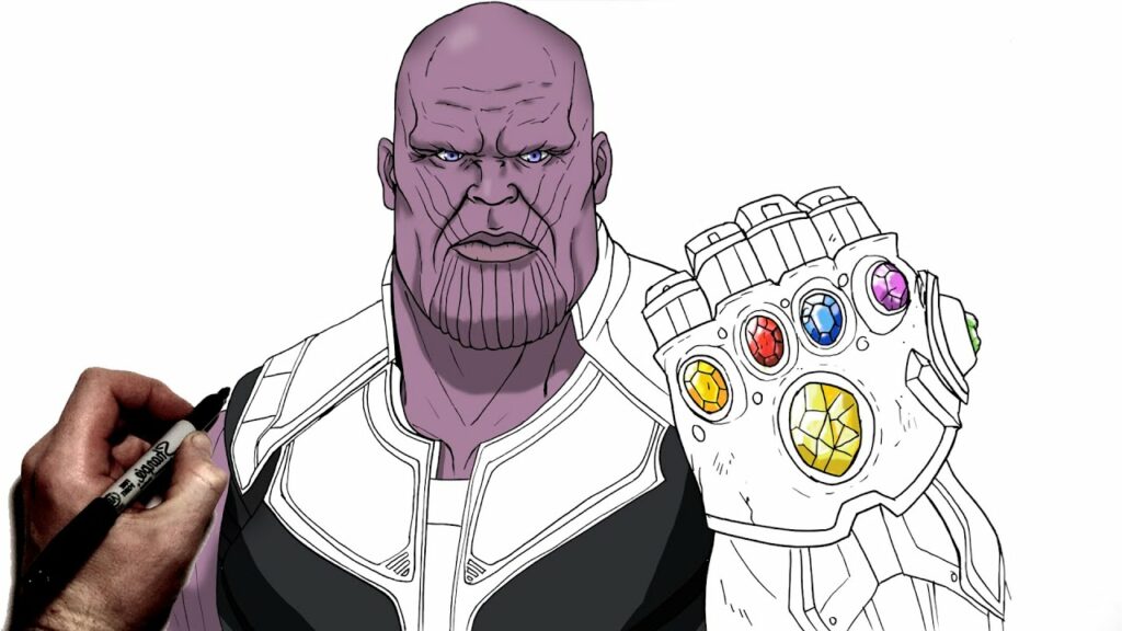 How to Draw the Infinity Gauntlet  YouTube