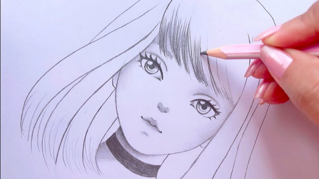 How to Draw an Anime Face Girl  Easy Tutorial for Beginners